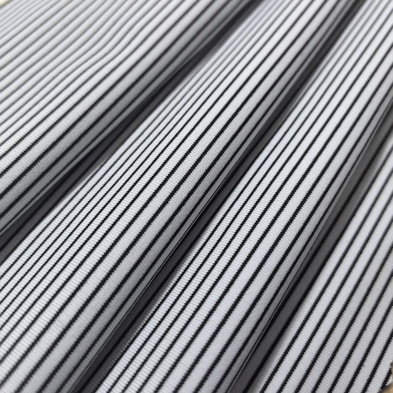 Dull Polyester Spandex Horizontal Striped Single Jersey suppliers