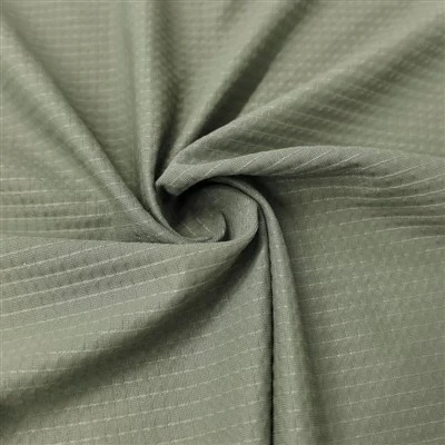 Tissu à carreaux extensible en nylon et élasthanne